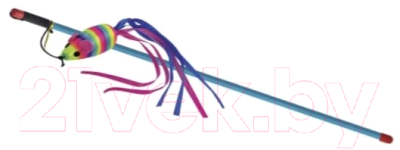 Игрушка для кошек Triol Мышка разноцветная / 22121044 - фото