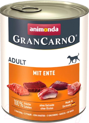 Влажный корм для собак Animonda GranCarno С уткой / 82804 - фото