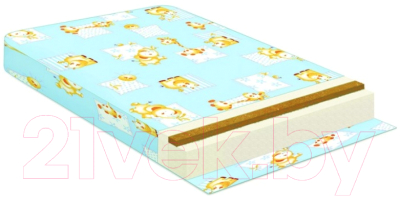 Матрас в кроватку Баюшка Холкон/кокос 10x60x120 / ХК10