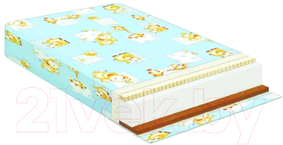 Матрас в кроватку Баюшка Холкон/кокос/латекс 10x60x120 / ХКЛ10