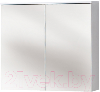 Шкаф с зеркалом для ванной Акваль Сиена 80 / СИЕНА.04.80.80.N - фото