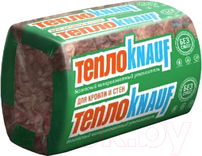 Минеральная вата Knauf Insulation ТеплоКНАУФ для кровли и стен TS037 Aquastatik 100x610x1230 - фото