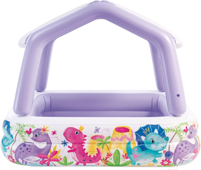 Надувной бассейн Intex Домик с навесом / 57470NP