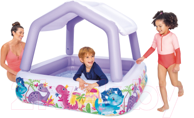 Надувной бассейн Intex Домик с навесом / 57470NP