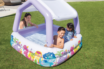 Надувной бассейн Intex Домик с навесом / 57470NP