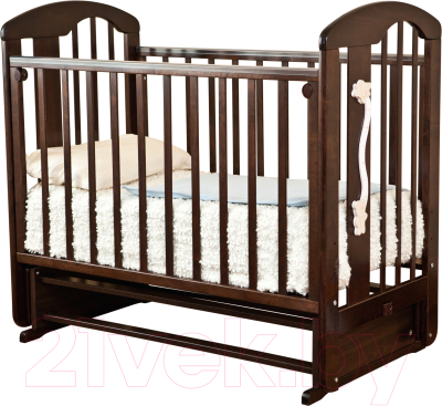 Детская кроватка Красная звезда Агата С718 (шоколад) - фото