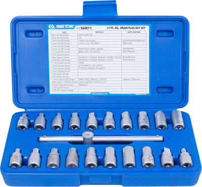 Набор головок слесарных King TONY 9AR11 - фото