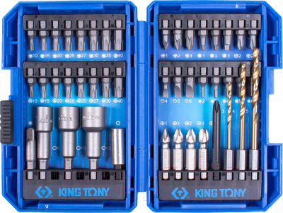 Набор головок, бит King TONY 1045MR