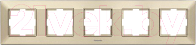 Рамка для выключателей и розеток Panasonic Arkedia Slim WNTF08052BR-BY - фото