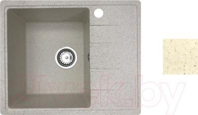 Мойка кухонная БелЭворс Mila L (бежевый, без сифона) - фото