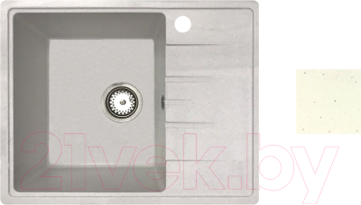 Мойка кухонная БелЭворс Mila L (белый, без сифона) - фото