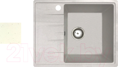 Мойка кухонная БелЭворс Mila R (белый, без сифона) - фото