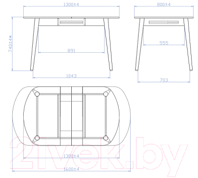 Обеденный стол Мебель-Класс Эней (орех)
