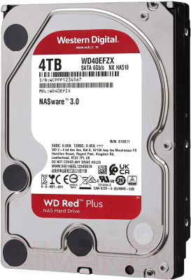 Жесткий диск Western Digital Red Plus 4TB (WD40EFZX)