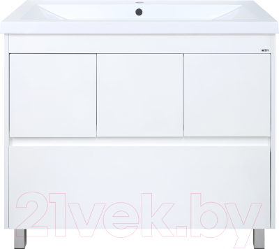 Тумба под умывальник Misty Алиса 100 / Э-Али01100-0112Я (напольная) - фото