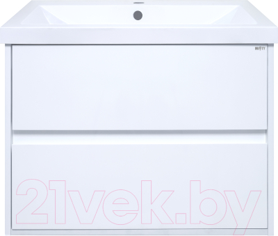 Тумба под умывальник Misty Алиса 75 / Э-Али01075-011П2Я (подвесная) - фото