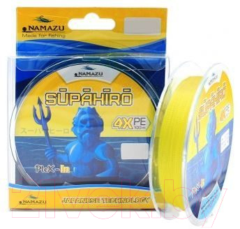 Леска плетеная Namazu Supahiro 4Х 0.32мм