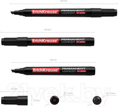 Маркер перманентный Erich Krause P-300 / 4781