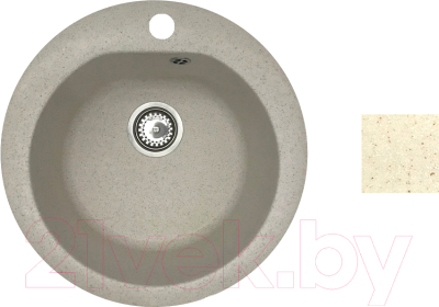 Мойка кухонная БелЭворс Nika (бежевый, без сифона) - фото