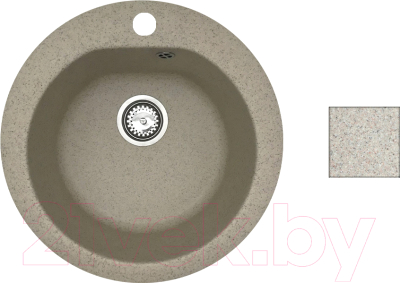 Мойка кухонная БелЭворс Nika (темно-бежевый, без сифона) - фото