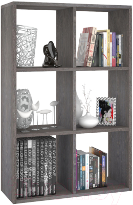 Стеллаж Кортекс-мебель КМ-33 6 секций