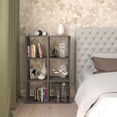 Стеллаж Кортекс-мебель КМ-33 6 секций