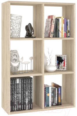 Стеллаж Кортекс-мебель КМ-33 6 секций