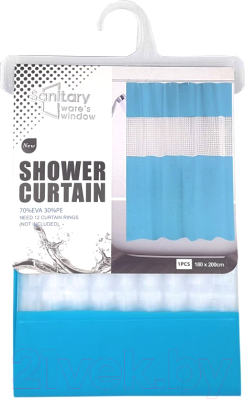Шторка-занавеска для ванны DomiNado 180x200 / VN-B - фото