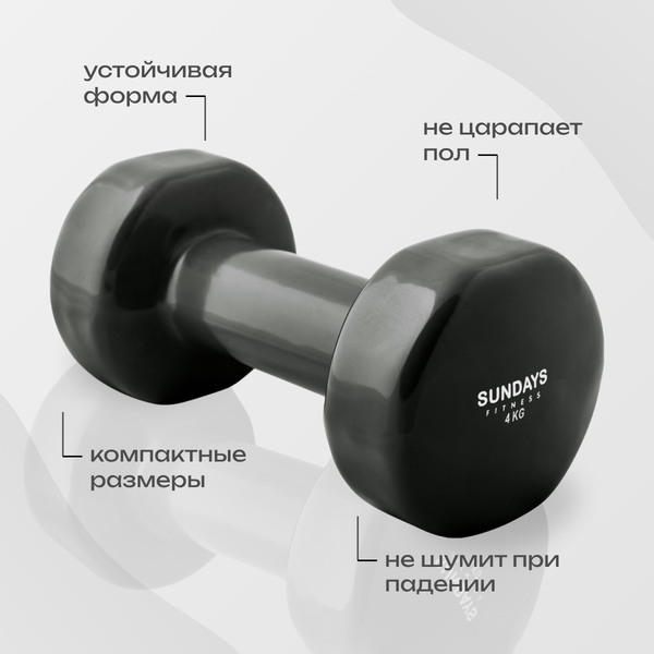 Гантель Sundays Fitness LKDB-504A