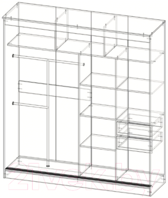 Шкаф-купе Памир Альянс Бабочка 2.0м (венге)