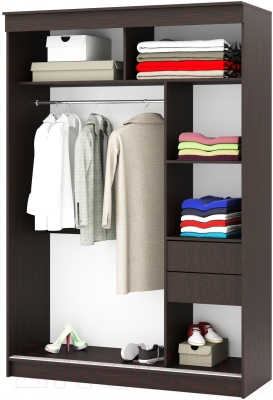 Шкаф-купе Памир Альянс Орион 1.5м (венге)