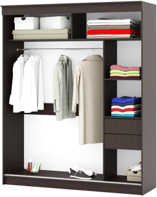 Шкаф-купе Памир Альянс Орион 1.8м (венге)