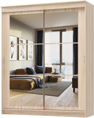 Шкаф-купе Памир Альянс Орион 1.8м (дуб сонома) - фото