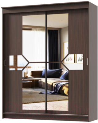 Шкаф-купе Памир Фаворит 2.0м (венге) - фото