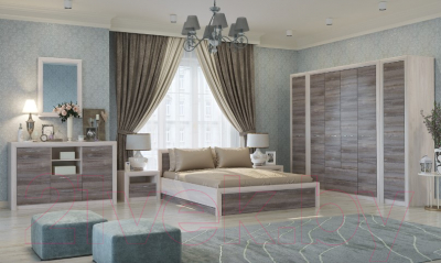 Тумба Памир Октава 2С2Я (дуб клабхаус серый)