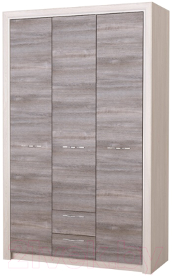 Шкаф Памир Октава 3С2Я (дуб клабхаус серый) - фото