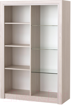 Шкаф-пенал с витриной Памир Октава 1В1С (ясень анкор светлый)