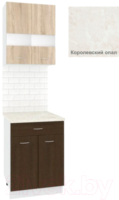 Комплект кухонных модулей Кортекс-мебель Корнелия Экстра 60р1ш2д - фото