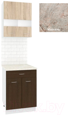 Комплект кухонных модулей Кортекс-мебель Корнелия Экстра 60р1ш2д - фото