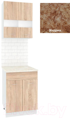 Комплект кухонных модулей Кортекс-мебель Корнелия Экстра 60р1ш2д - фото