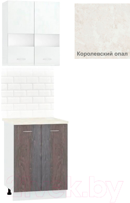 Комплект кухонных модулей Кортекс-мебель Корнелия Экстра 60р2д - фото