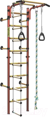 Детский спортивный комплекс Kampfer Strong Kid Wall (красный/желтый, стандарт) - фото