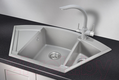 Мойка кухонная GRANULA GR-9001 (алюминиум)