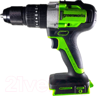 Аккумуляторная дрель-шуруповерт Greenworks GD24DD60 24V - фото