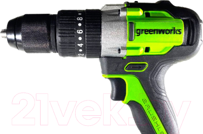 Аккумуляторная дрель-шуруповерт Greenworks GD24DD60 24V
