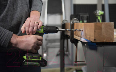 Аккумуляторная дрель-шуруповерт Greenworks GD24DD60 24V