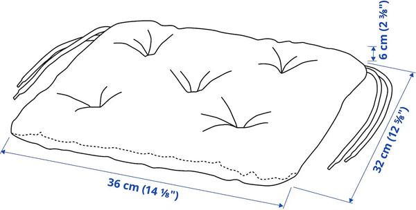 Подушка для садовой мебели Ikea Куддарна 404.110.85