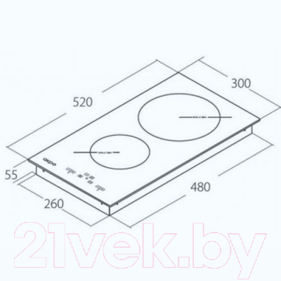 Индукционная варочная панель Akpo PIA 3082502