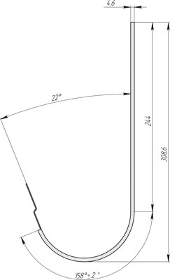 Кронштейн желоба Grand Line Металлический RAL 8017