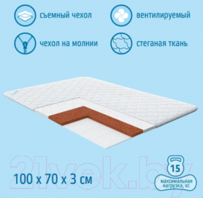 Матрас в кроватку Nuovita Fortezza 70x100